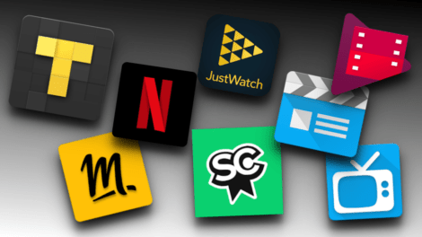 Assemblage logos meilleures applications Android pour les films, les séries et la TV