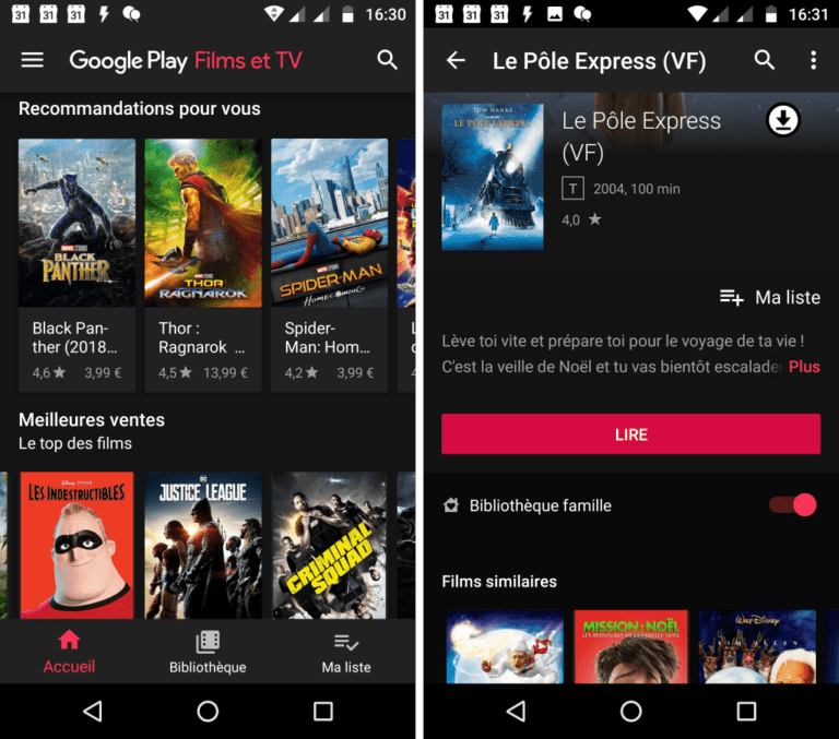 Telecharger Google Play Film Et Serie Les meilleures applications Android pour les films, les séries et la TV