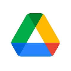 Logo vert jaune bleu de Google Drive