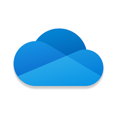 Logo Microsoft OneDrive représentant un nuage bleu